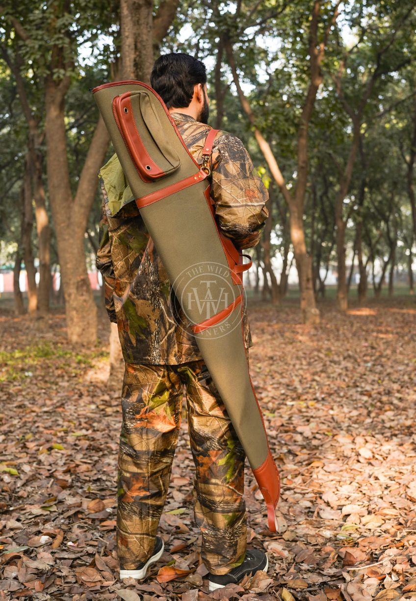 canvas leather rifle case, canvas rifle case