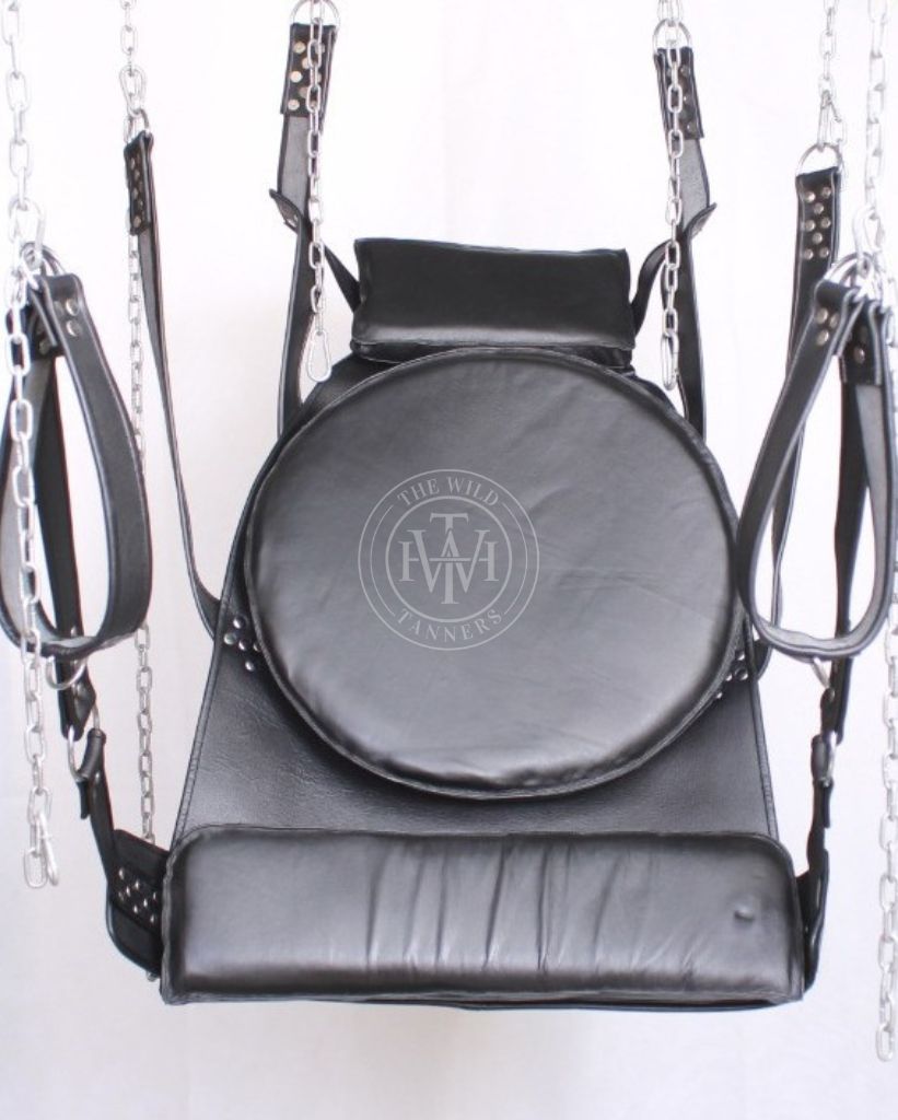 VIP leather bondage swing, view 4