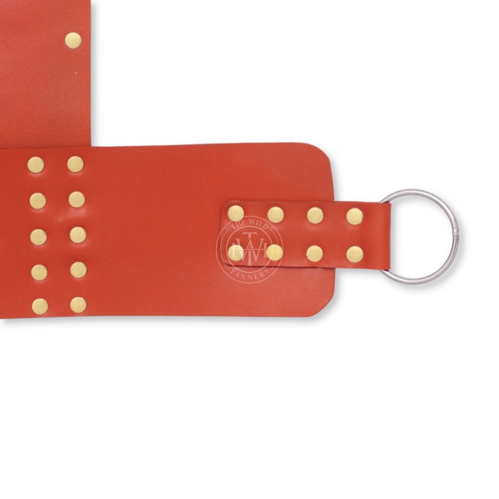 Orange Leather Sex Swing Bondage, view 5