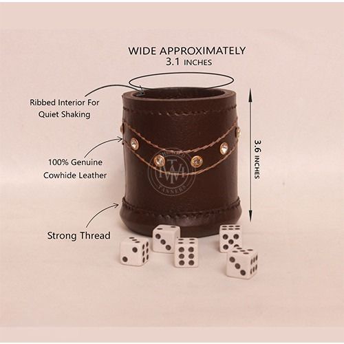Leather Dice Cups for Modern Gaming, view 5