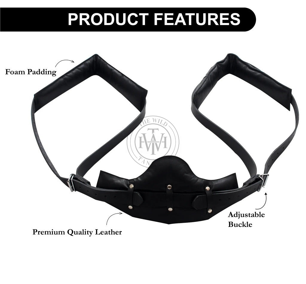 Gay Leather Bondage Sex Swing, view 5