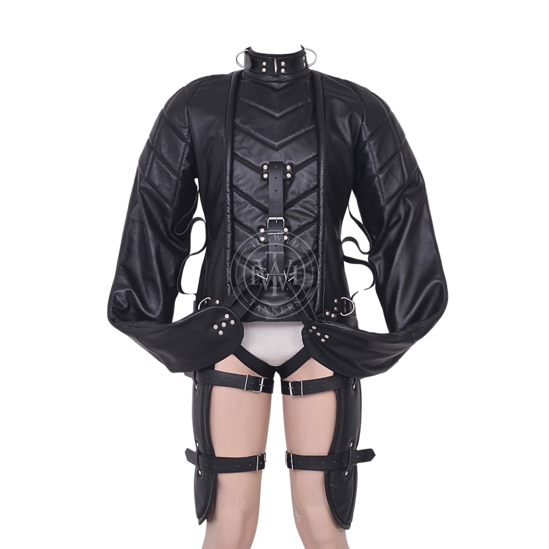 Leather Restraining Bondage Straitjacket For BDSM