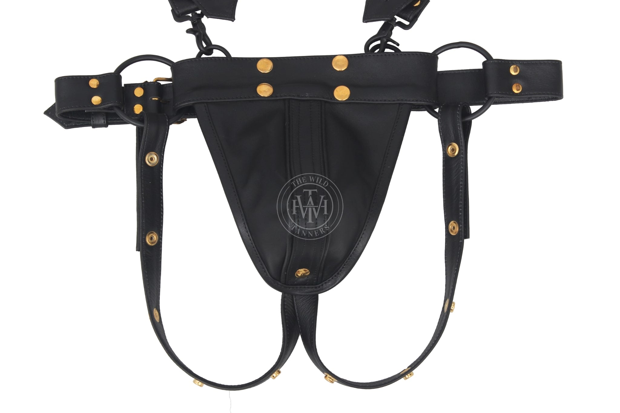 bulldog style leather bondage harness with jockstrap set, men’s leather harness and jockstrap set, black leather bulldog bondage harness set, gay leather harness with jockstrap, bdsm leather harness and jockstrap combo