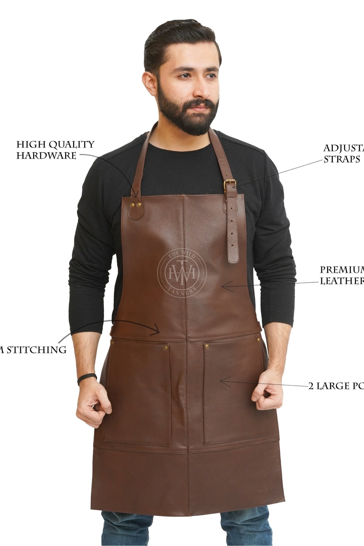 leather apron, brown leather apron, chef apron, bartender apron, butcher apron, bbq apron, barber apron, woodworking apron, carpenter apron, blacksmith apron, apron with pocket