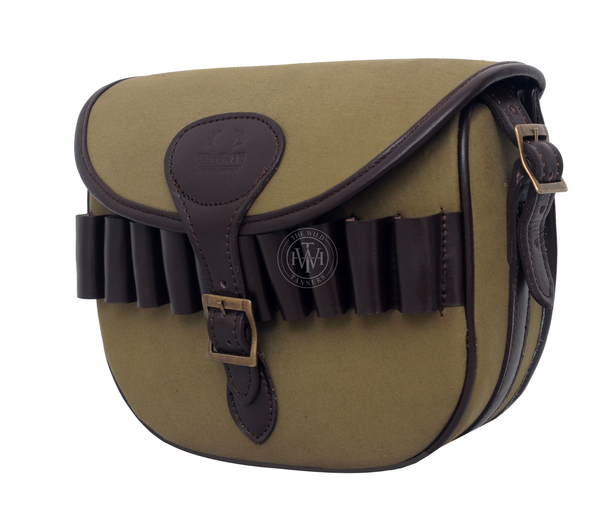 leather canvas cartridge bag, canvas cartridge bag, canvas ammo bag,  ammo storage solution