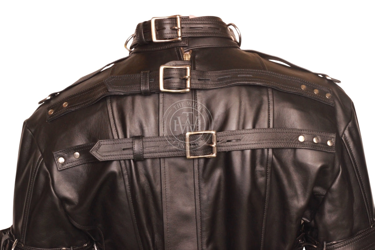 Fetish Leather BDSM Straitjacket, view 5
