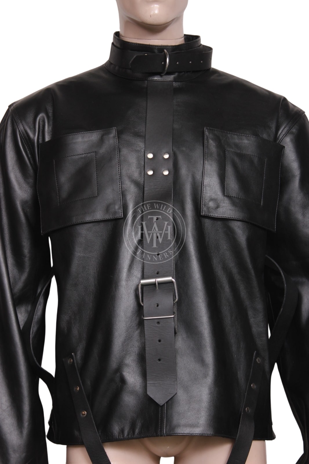 Kinky Leather Straitjacket BDSM, view 5