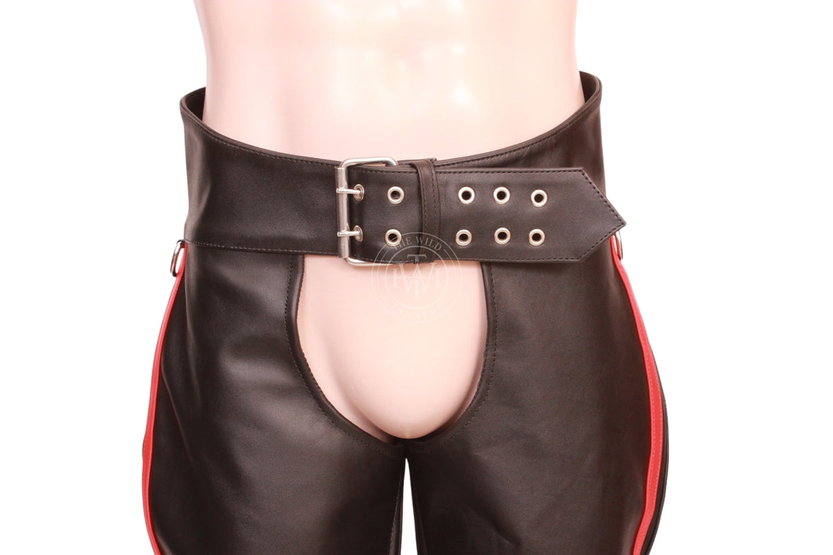 Steampunk Leather Assless Chaps For Men, view 5