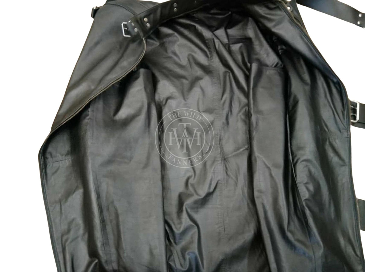 Real leather mummy sleep sack bondage bag, view 5