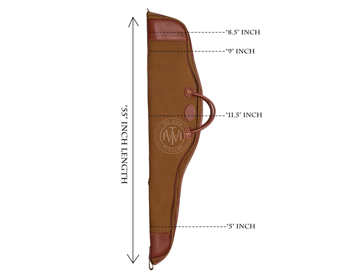Handcrafted Canvas Leather Rifle Case, view 6