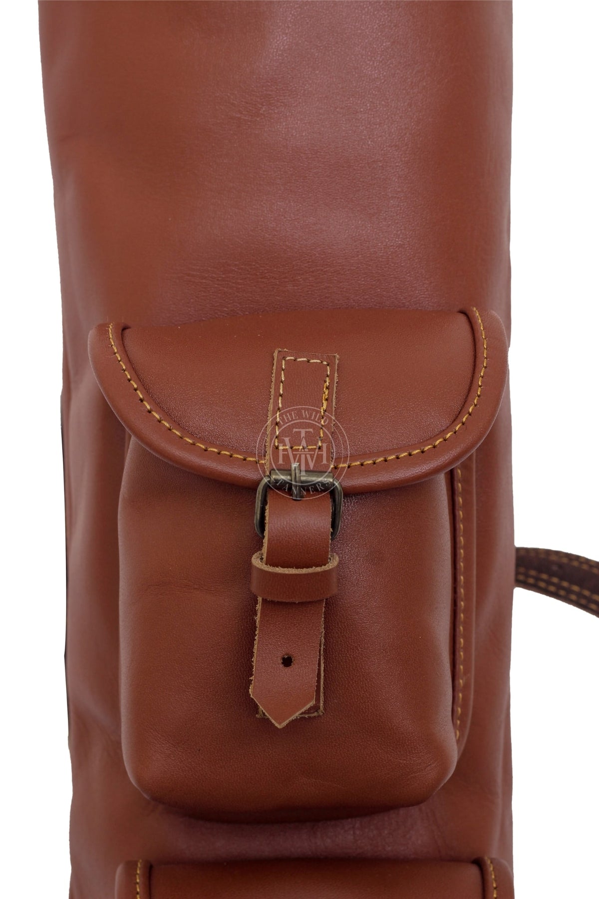 Classic Brown Leather Golf Bag, view 5