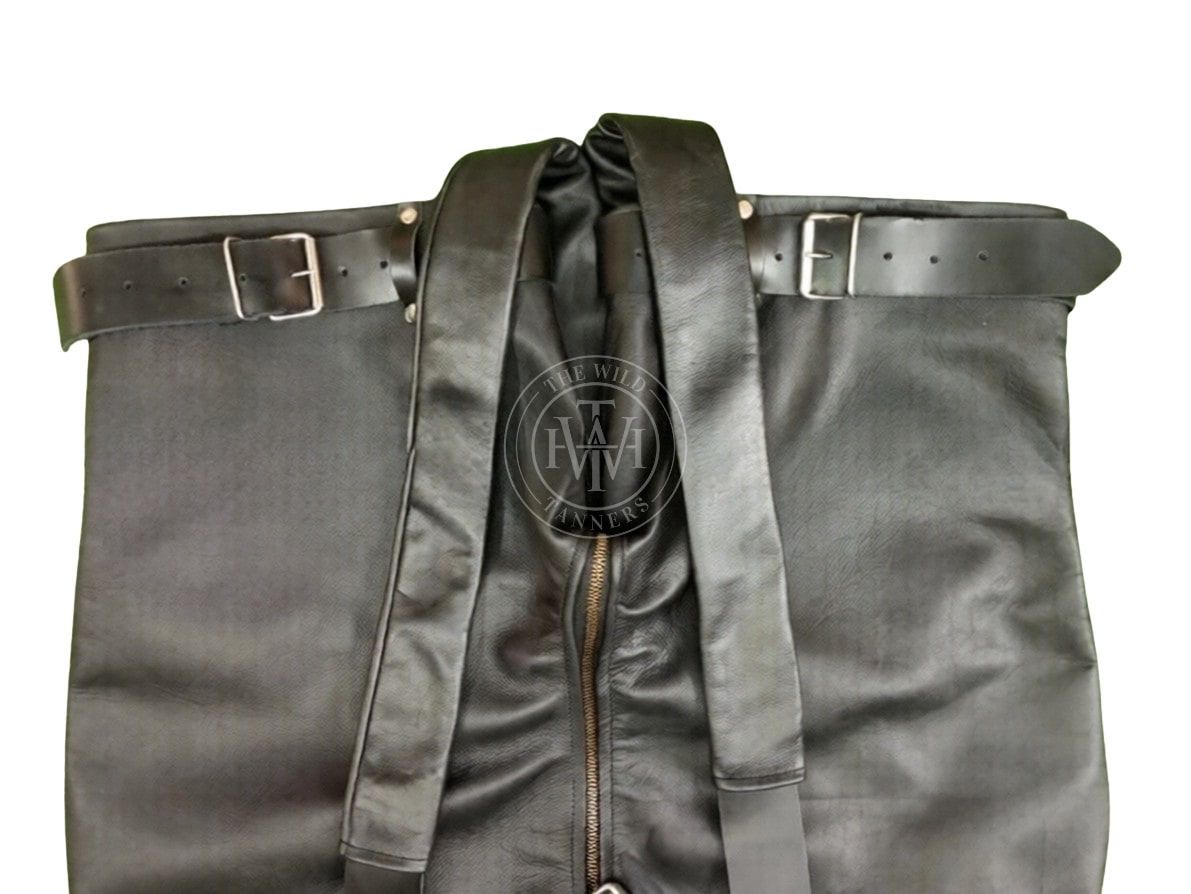 Leather Straitjacket Bondage With Hanging Straps, view 5