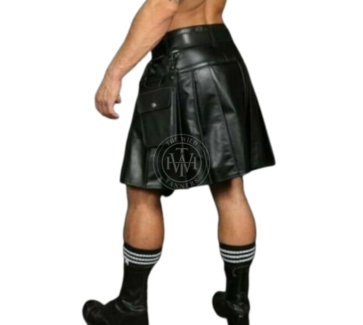 Leather Gladiator Kilt for Men's Stylish Wear, view 2