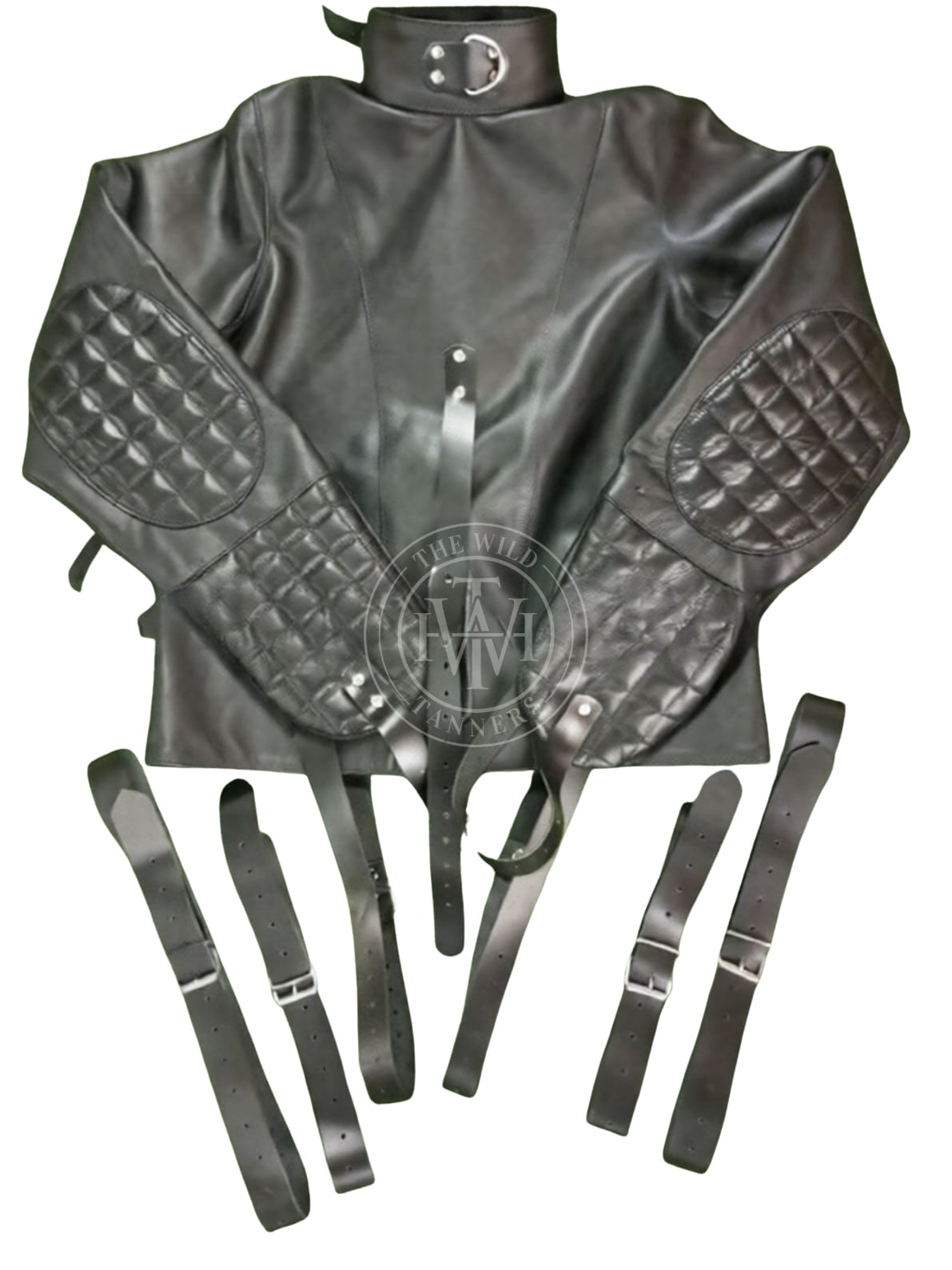 Straitjacket Leather Straitjacket with Multiple Restraint Belts