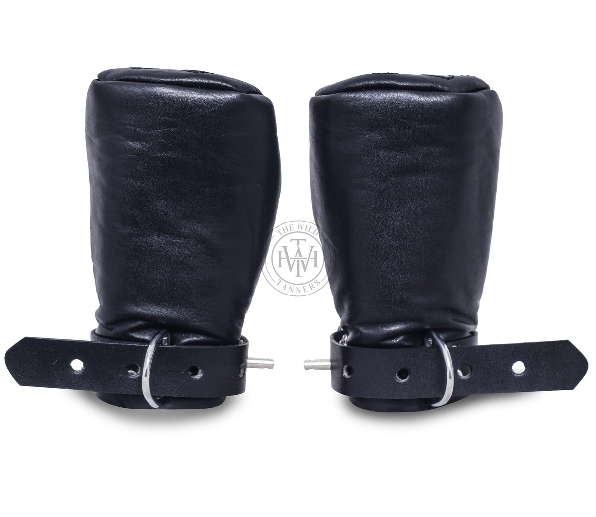 Genuine Leather Bondage Mittens, view 5