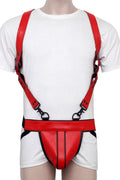 Genuine Leather Bondage Harness With Adjustable Straps