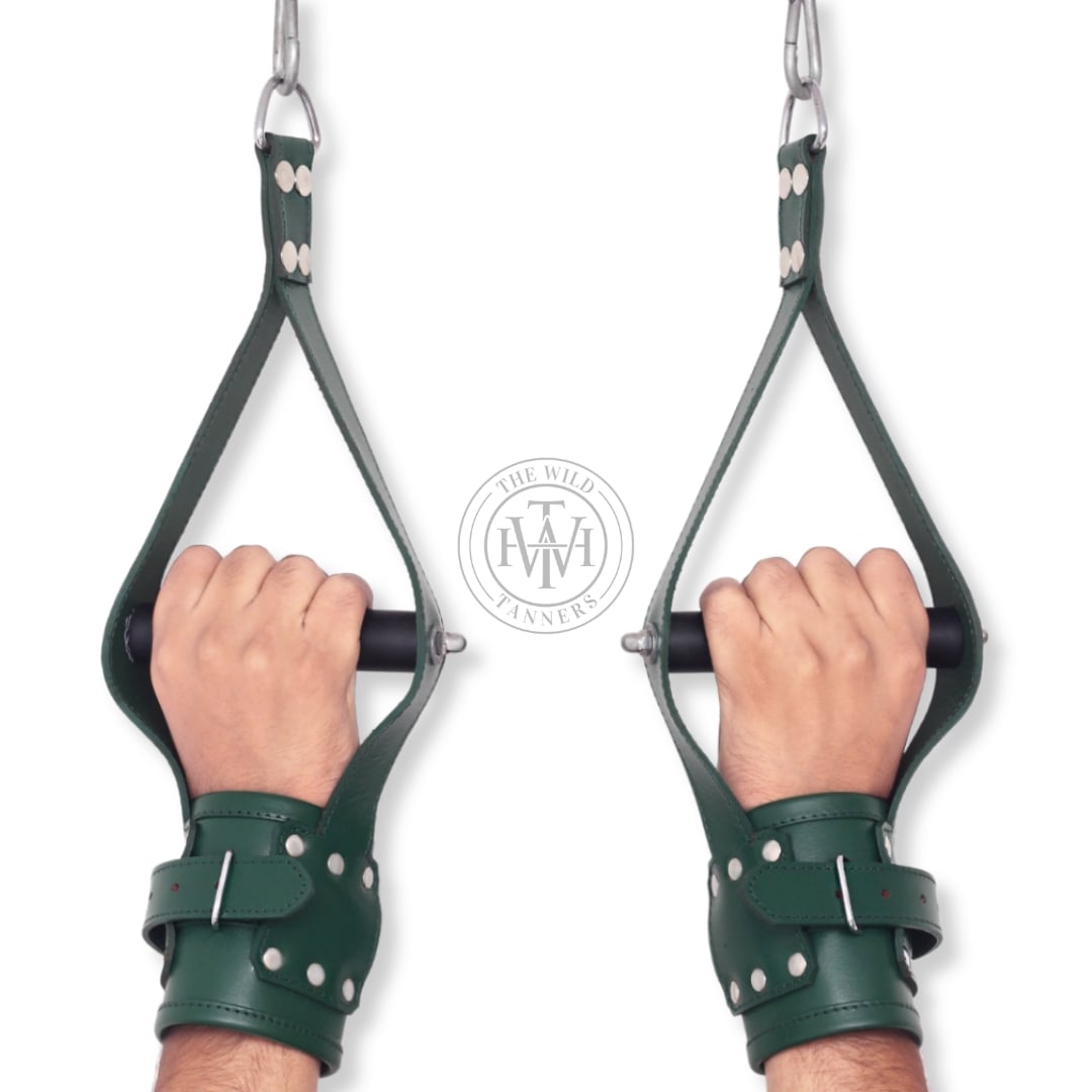  Wrist Suspension Cuffs, Suspension Cuffs, Leather Suspension Cuffs,  Cuffs, Leather Wrist Suspension Cuffs, Wrist Cuffs, Suspension Cuffs