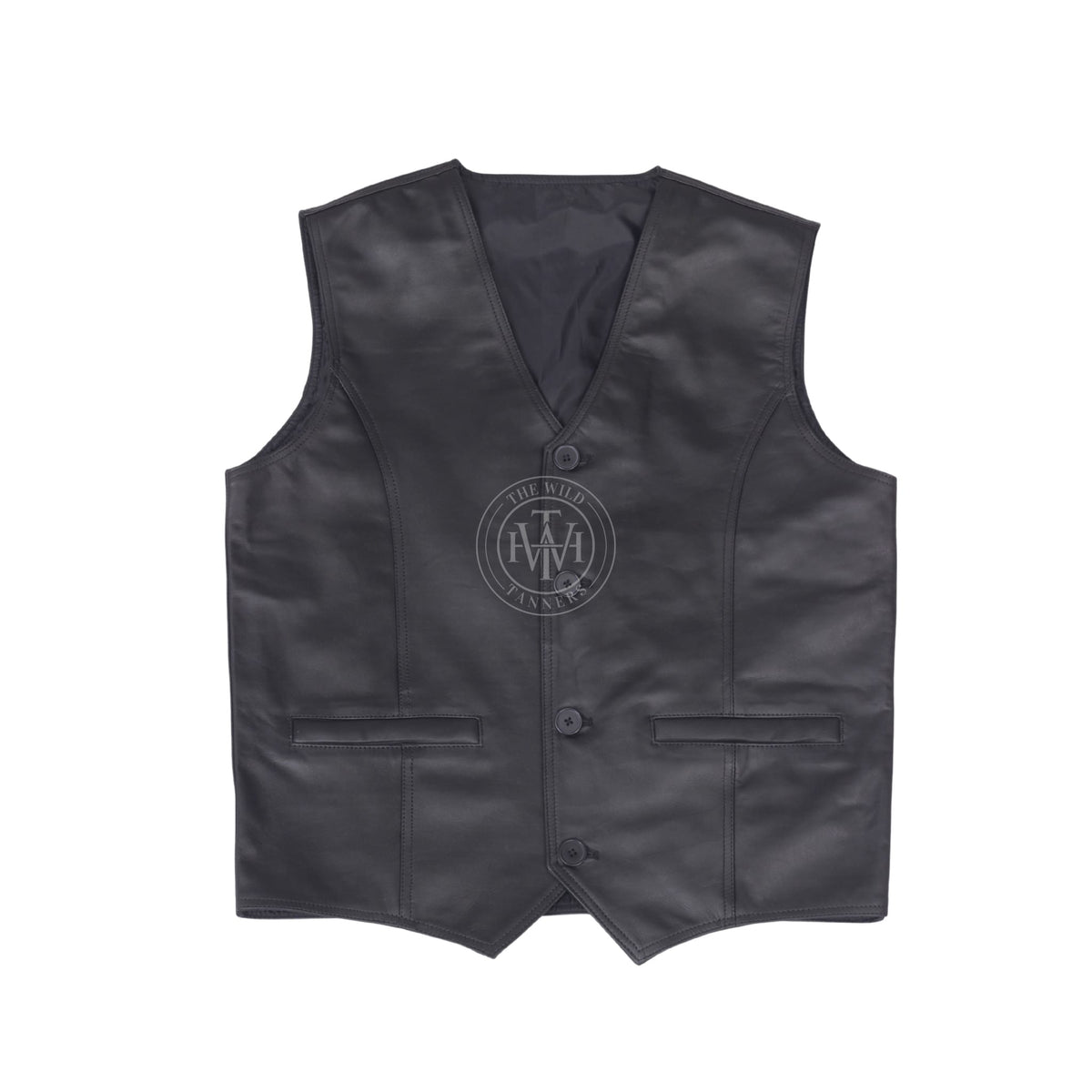 Genuine Leather Biker Vest, view 5