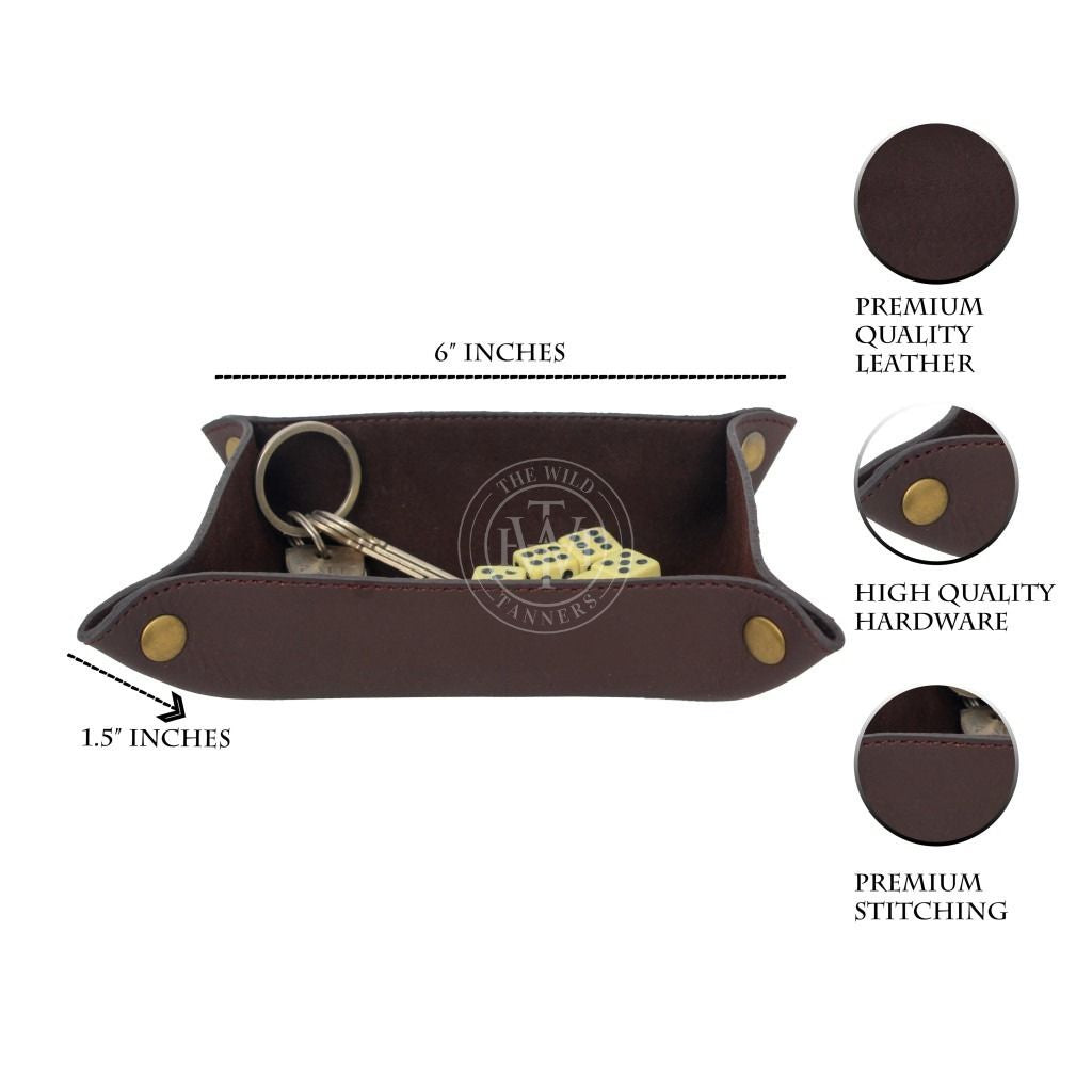 Classy Leather Valet Tray for Everyday Essentials, view 5
