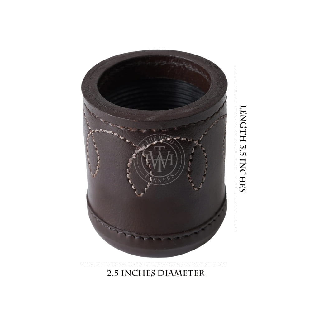 Yahtzee Leather Dice Cup - Ribbed Interior, view 5