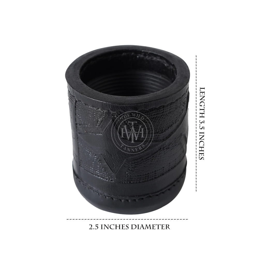 Genuine Jumbo Leather Dice Cup, view 5