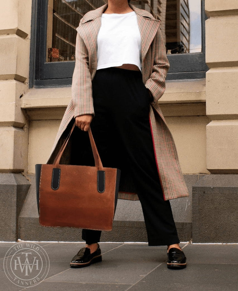 Tote Bag for Women, Classic Tote Bag, Leather Tote Bag, brown tote bag