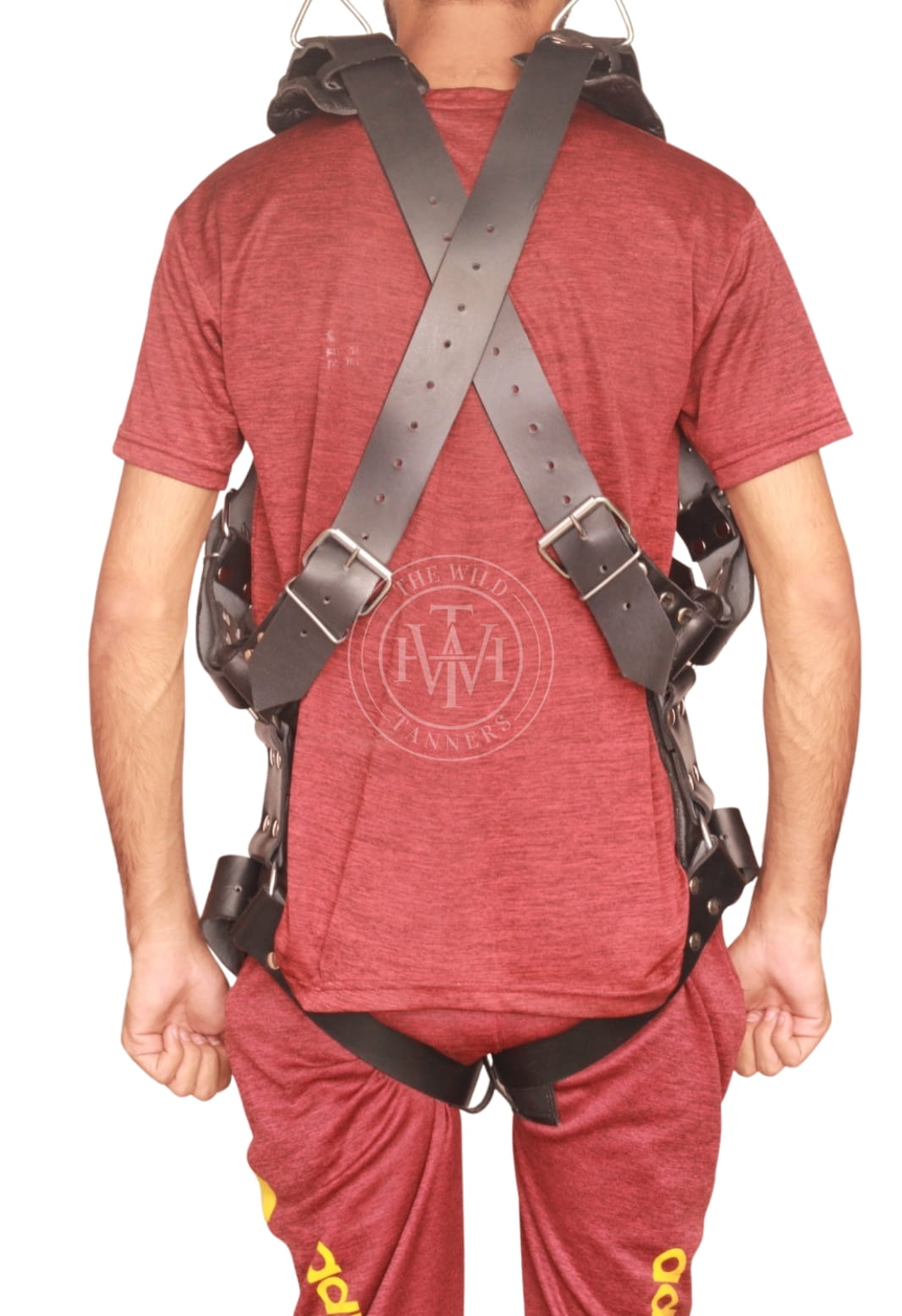 Leather suspension sex sling, BDSM swing, view 5