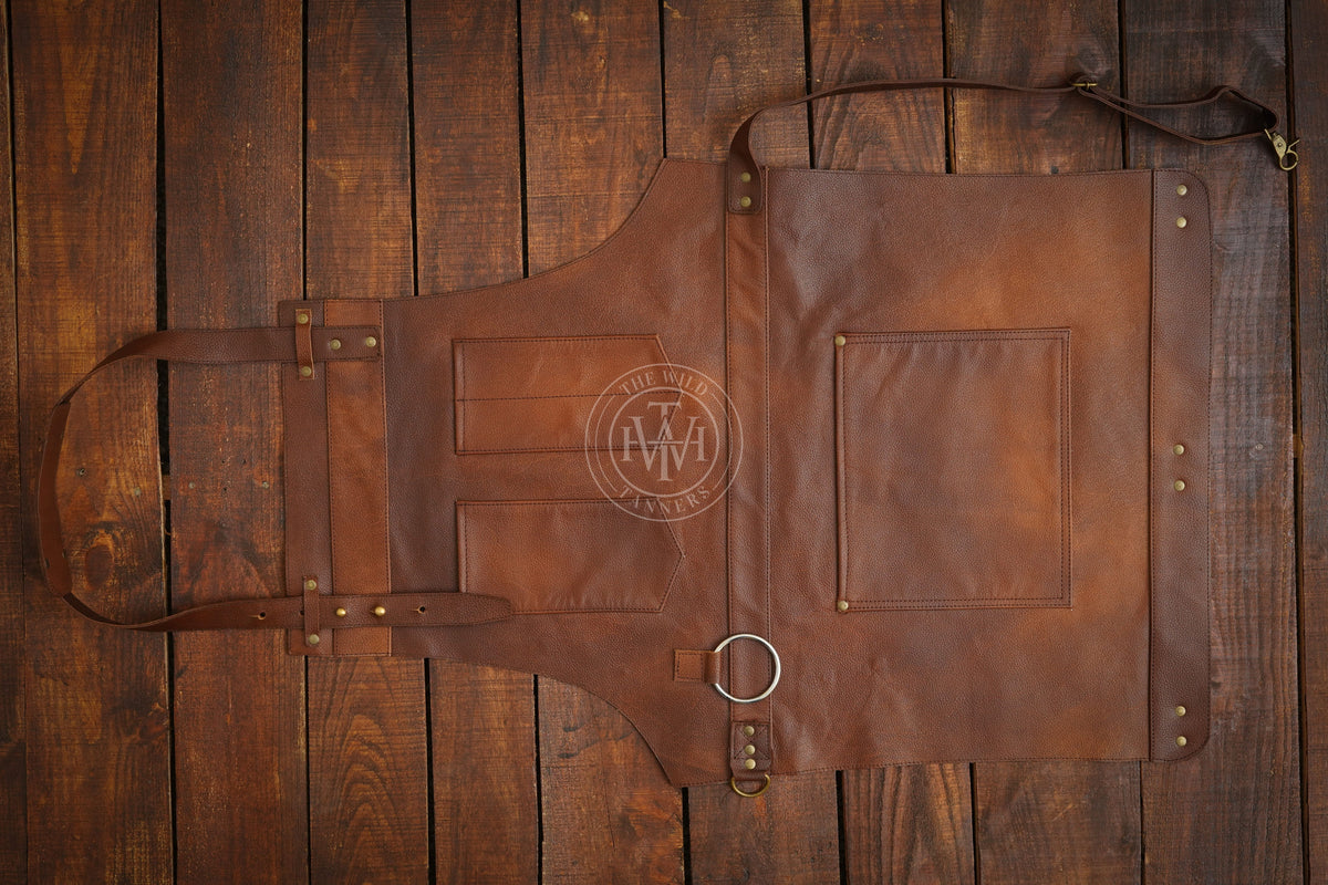 Genuine Leather Apron - Leather Work Apron, view 5