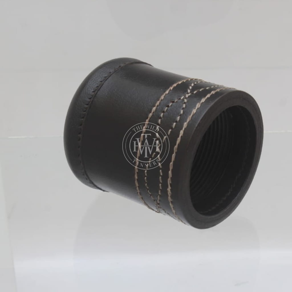 Leather Dice Cup - Black, view 5