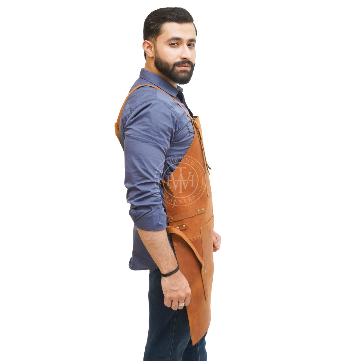Leather Apron Men with Pockets, view 6