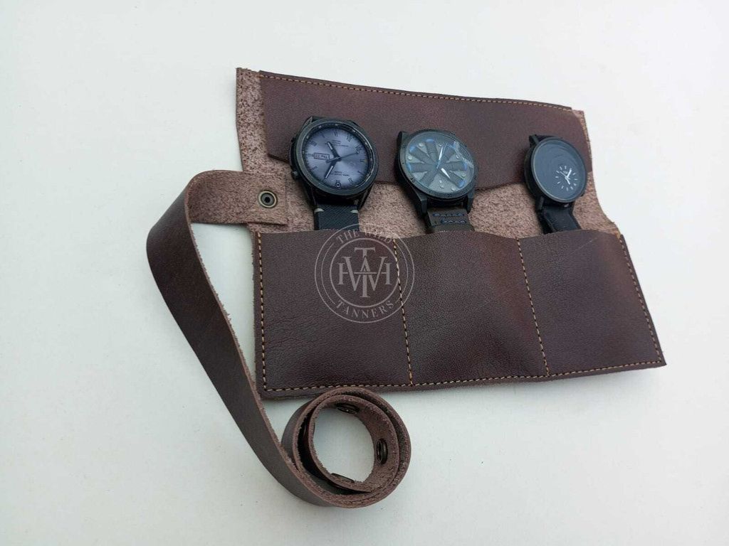 Real Leather Watch Roll for Your Valuable Watches, view 5