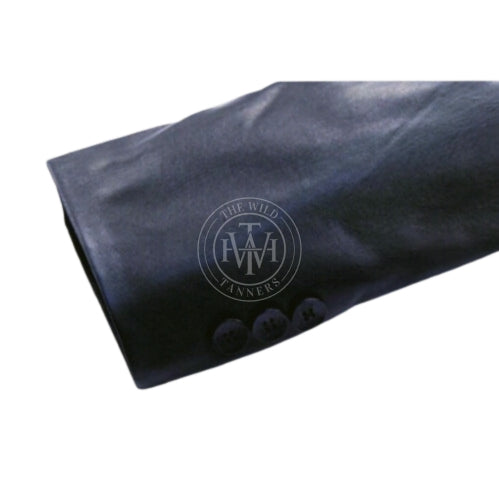 Premium Leather Overcoat For Men, view 5
