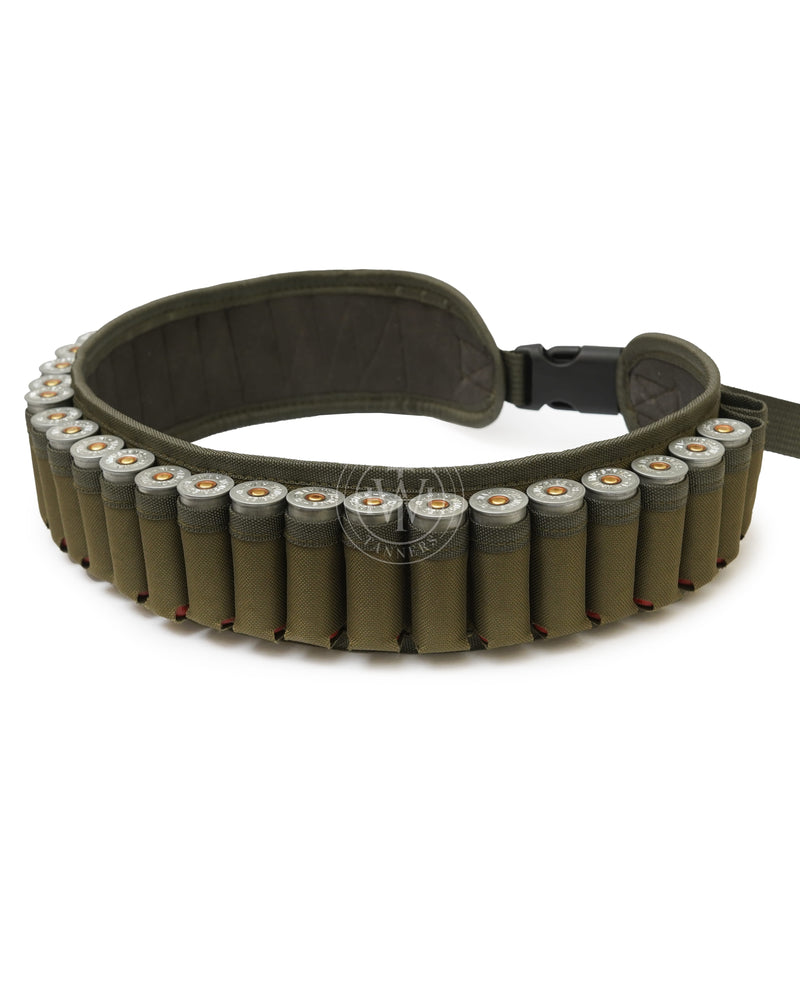 canvas cartridge belt, shooting shell holder, olive cartridge belt, canvas shooting shell holder, shotgun cartridge belt, Shotgun Shell Holder