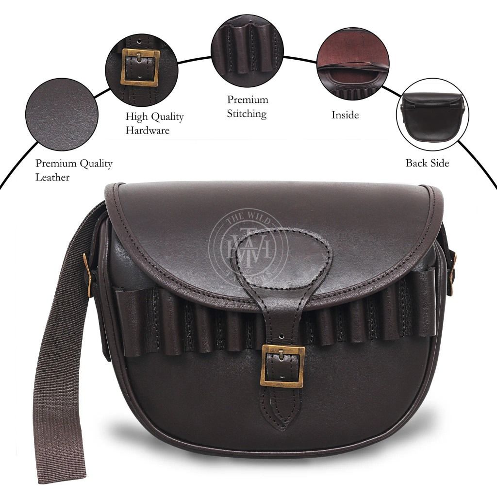 Customized Leather Cartridge Bag For Shooters, view 6