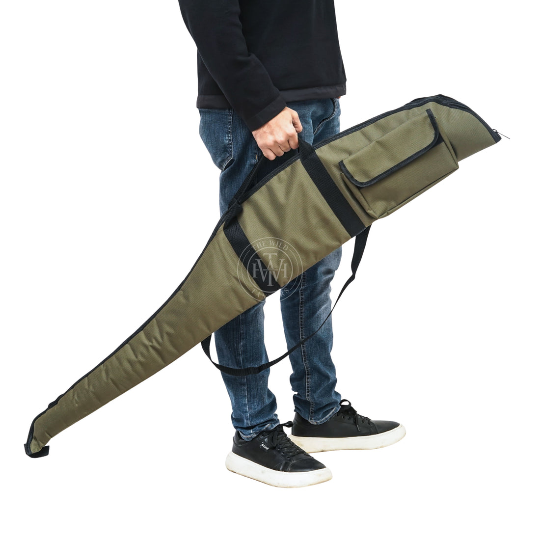 Olive Cordura Rifle Case, Olive Cordura Shotgun Case, Olive Cordura Gun Slip Case, shotgun case, leather shotgun case, Shotgun Slip Case
