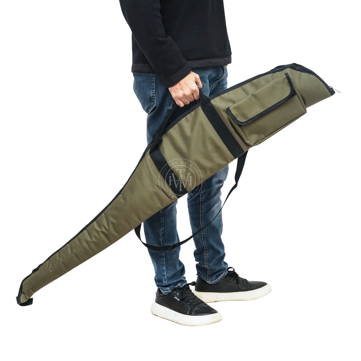 Olive Cordura Rifle Case, Olive Cordura Shotgun Case, Olive Cordura Gun Slip Case, shotgun case, leather shotgun case, Shotgun Slip Case