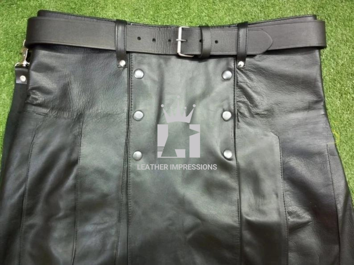 leather kilt, leather kilt for men, mens leather kilt, Gay Kilt, leather gladiator kilt