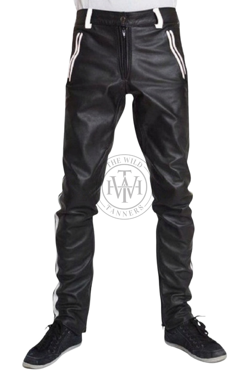 Men's Fashion Leather Pants, view 2