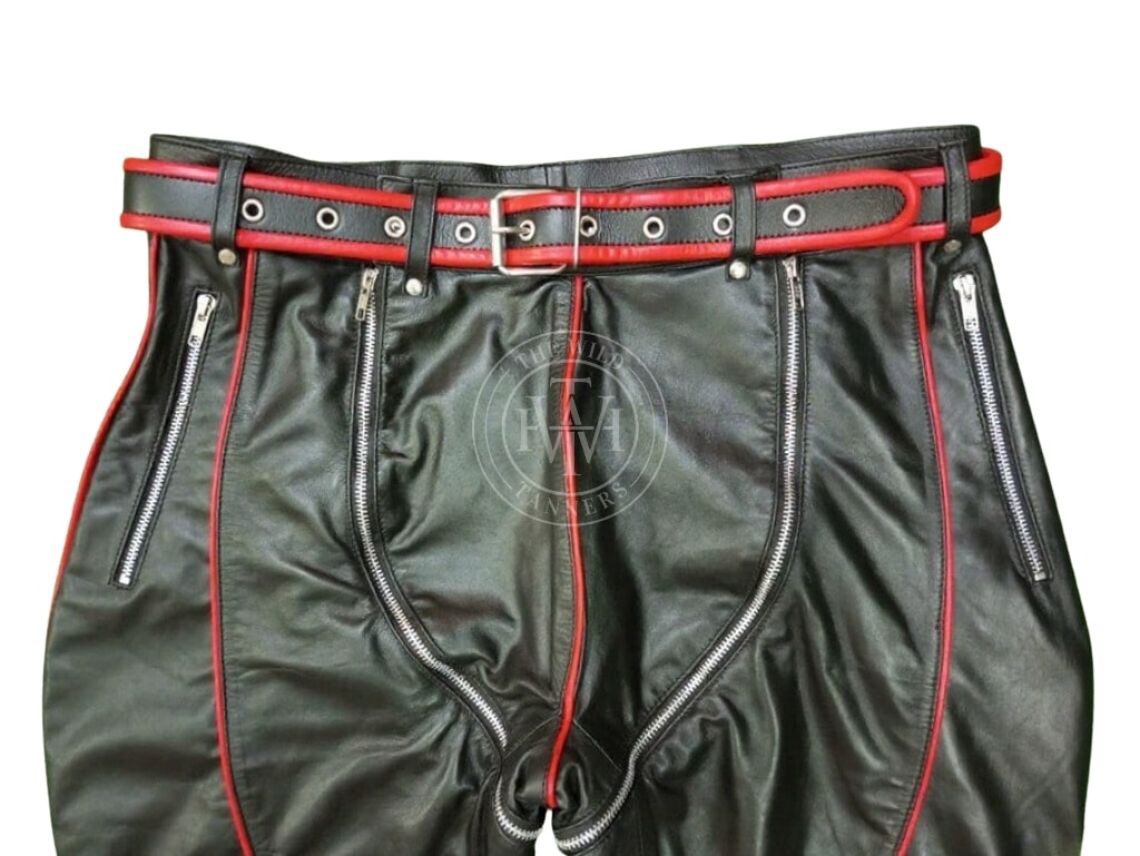 BDSM Bondage Kink Leather Pants for Men, view 5
