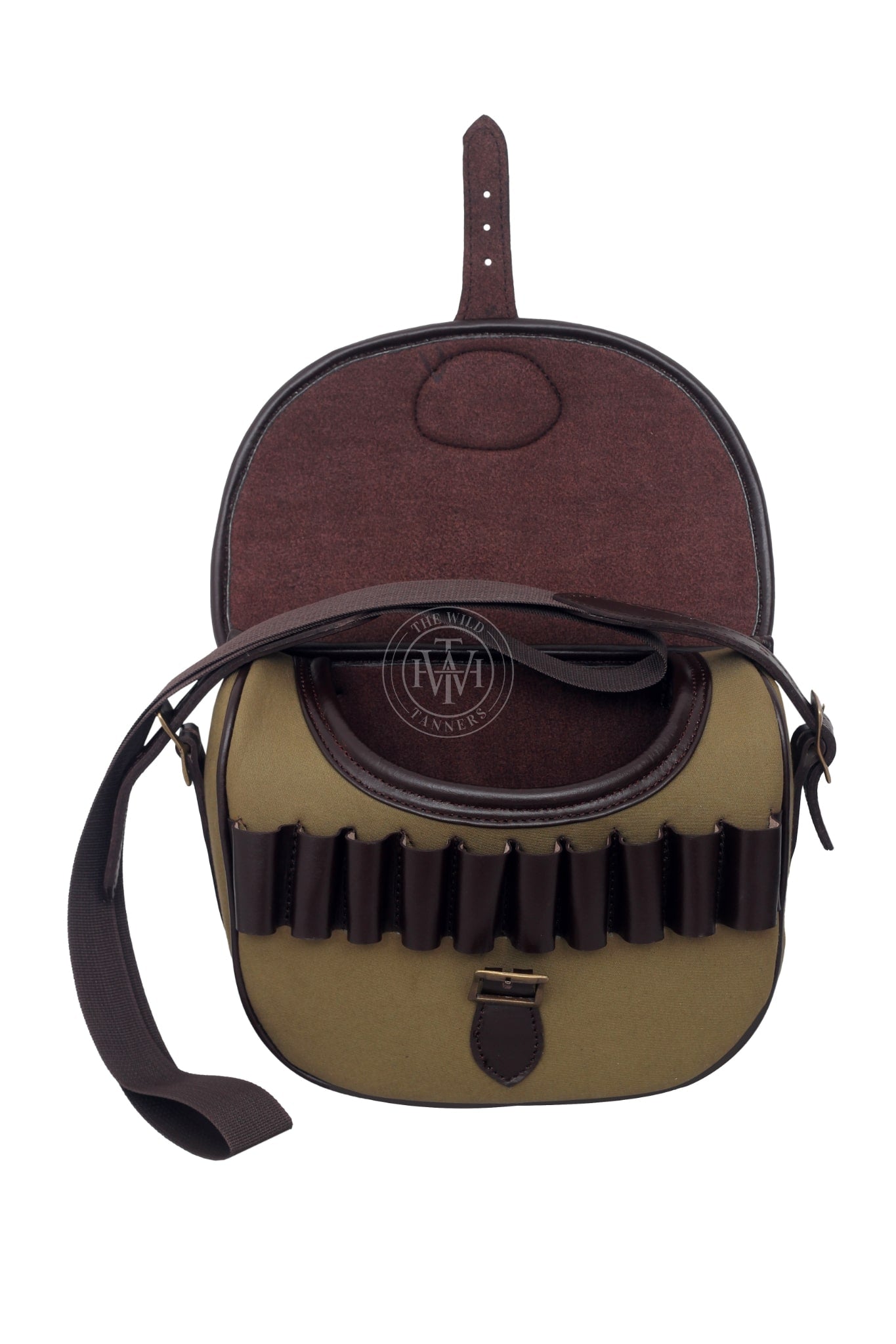 leather canvas cartridge bag, canvas cartridge bag, canvas ammo bag,  ammo storage solution