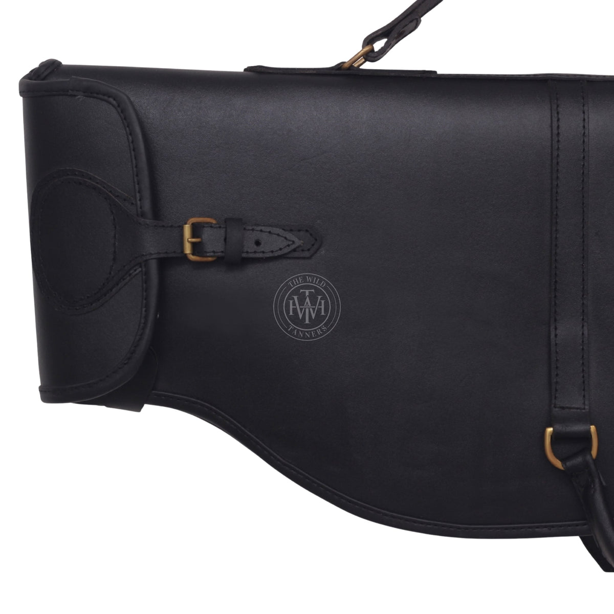 Black Leather Rifle Case For Firearm Protection, view 6