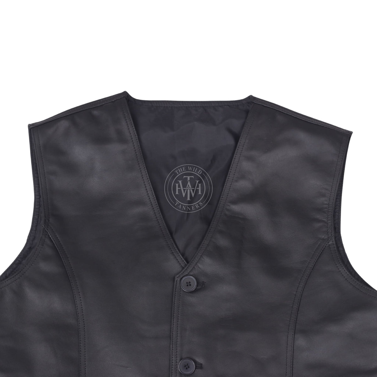 Genuine Leather Biker Vest, view 6