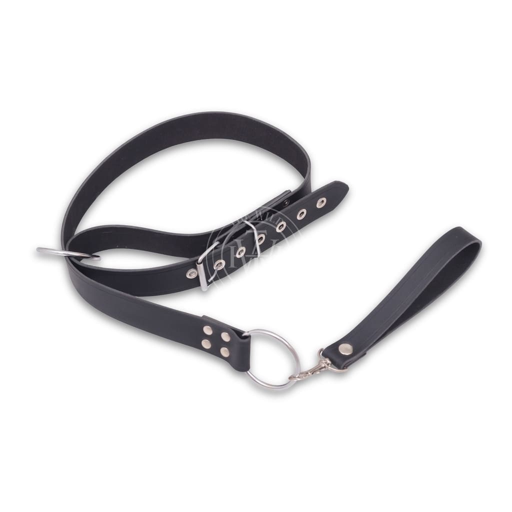 Genuine Leather Bondage Collar and Leash, view 5