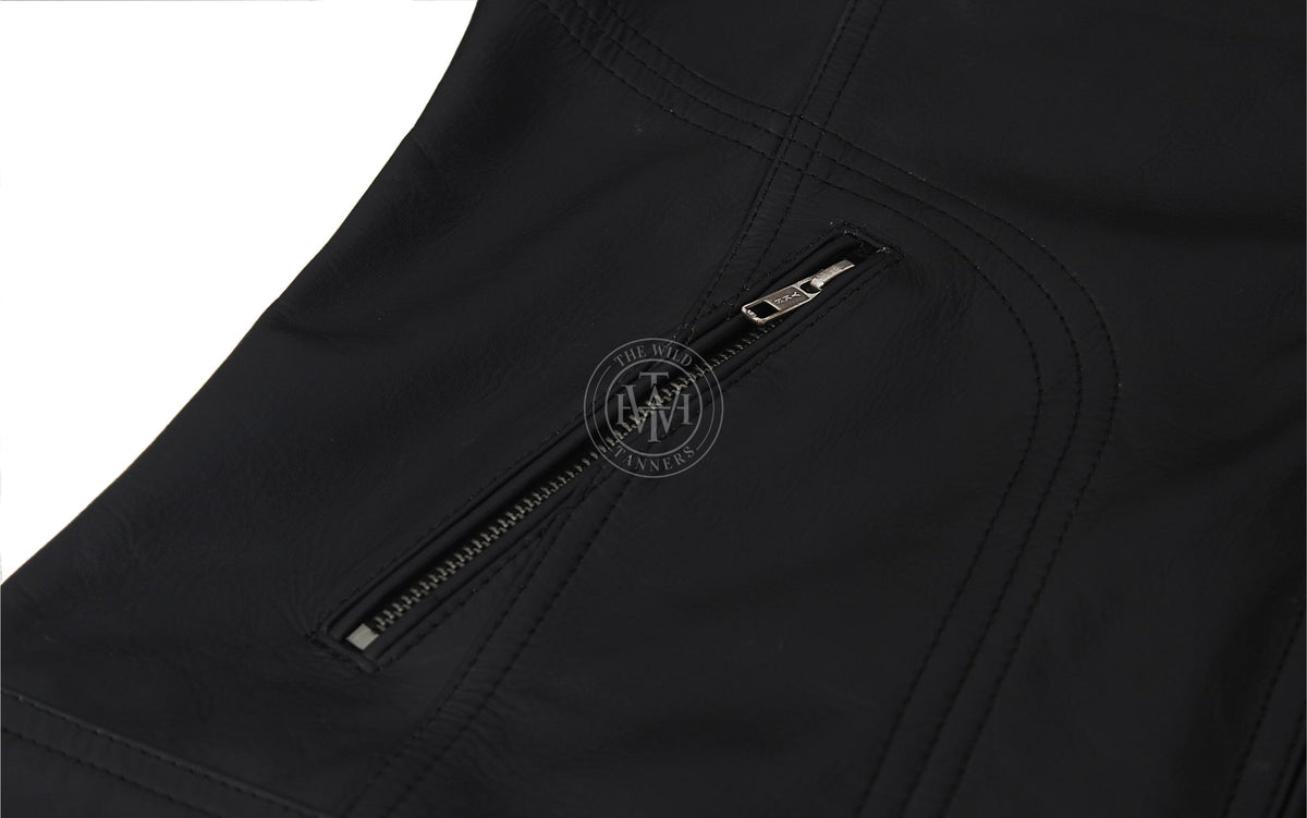 Premium Quilted Leather Jacket For Mens, view 6