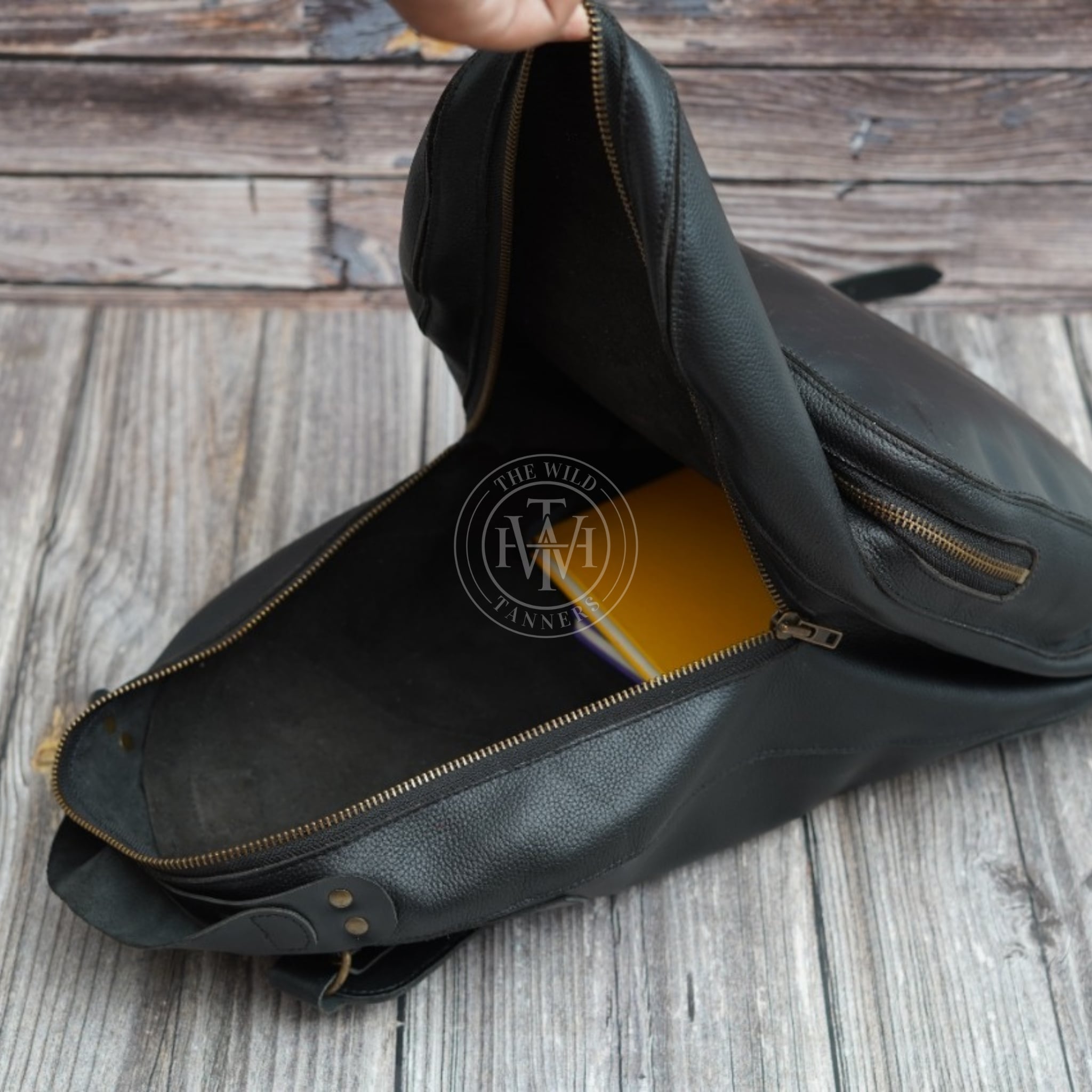 Premium Black Leather Backpack Premium Black Leather Backpack