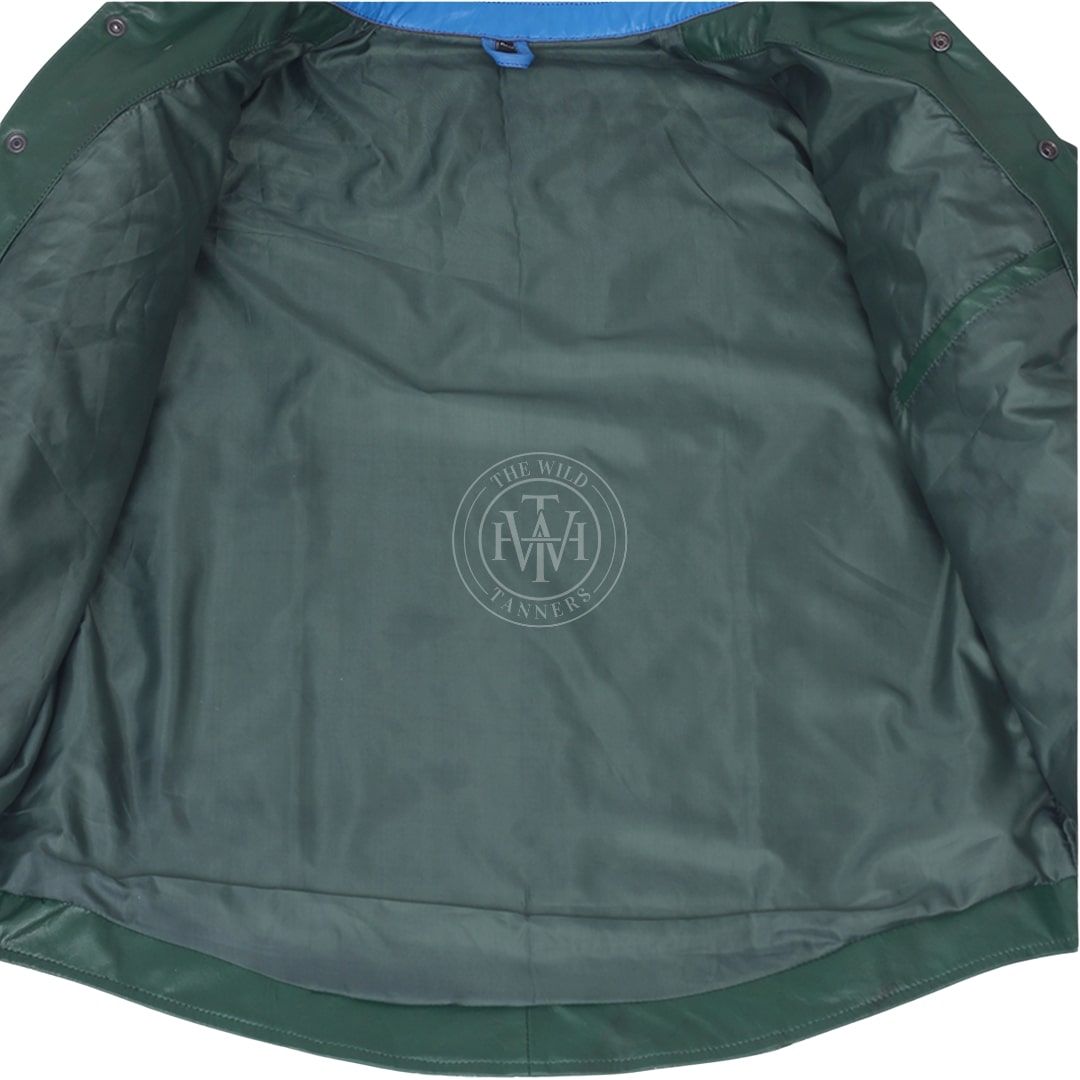 Green Leather Party Shirt, view 6
