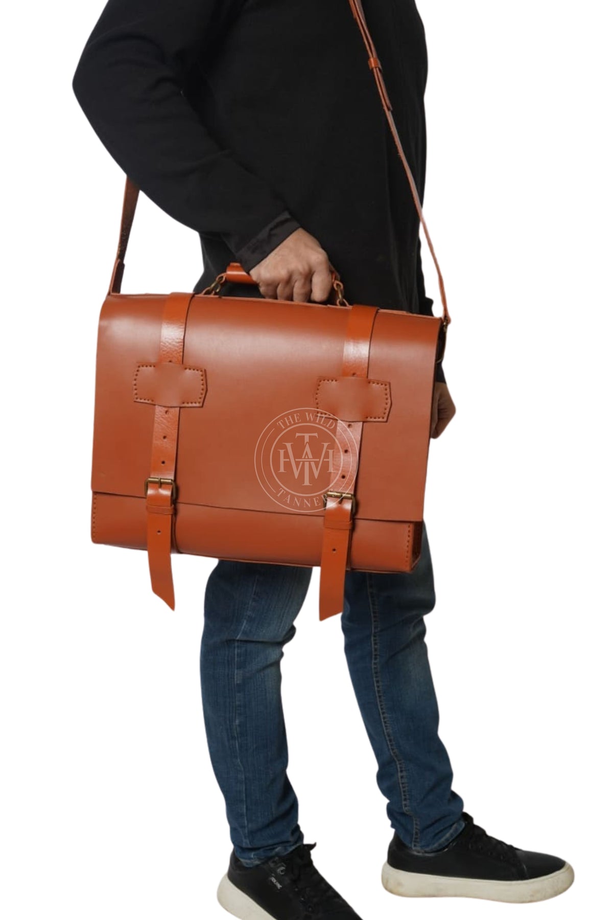 Genuine Leather Briefcase, view 4