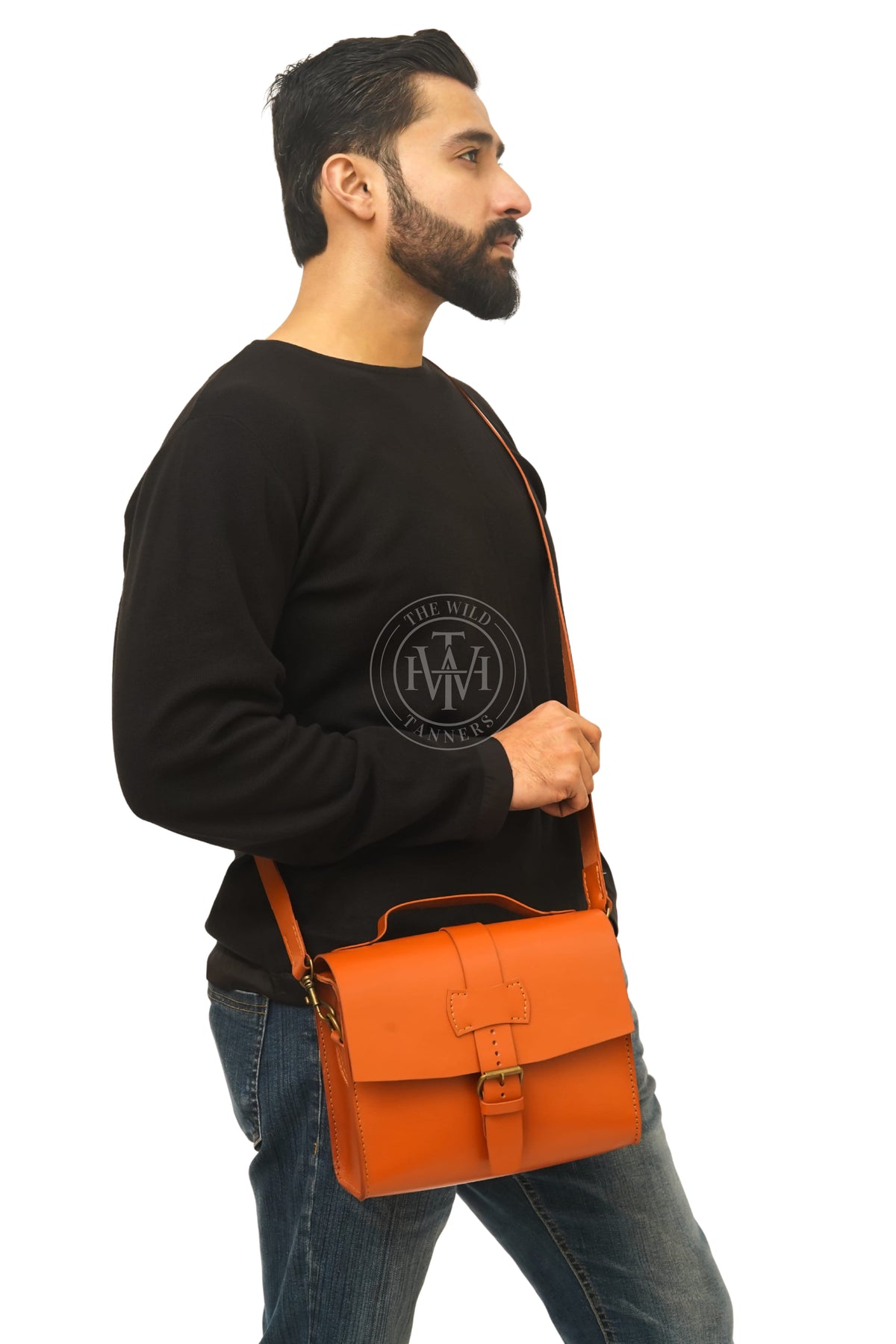 Leather Crossbody Purse Bag, view 3
