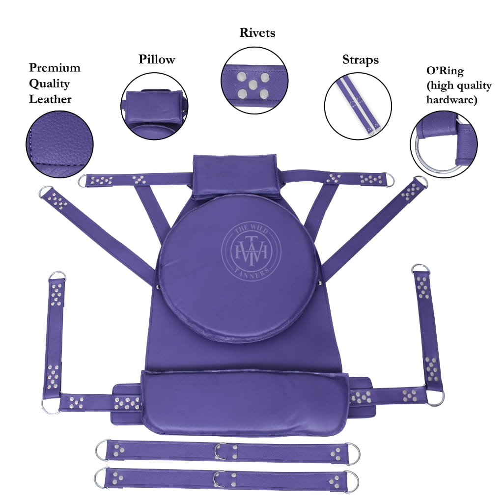 Genuine Leather Bondage Sex Sling, view 6