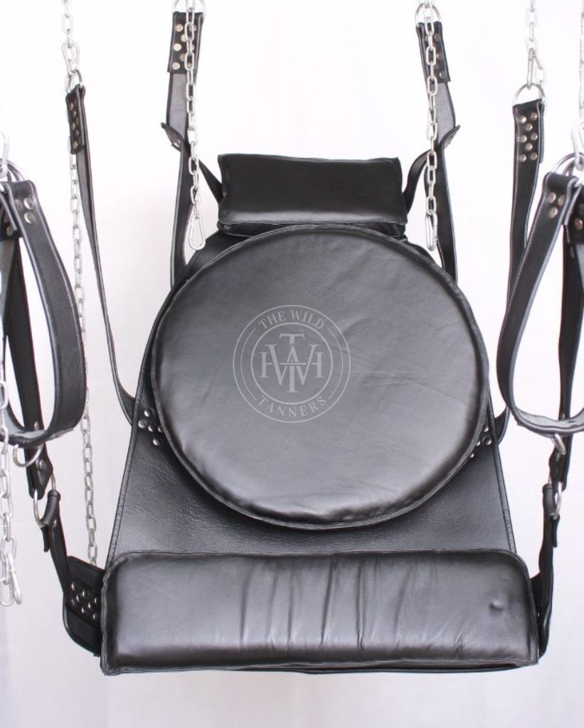 VIP leather bondage swing, view 6